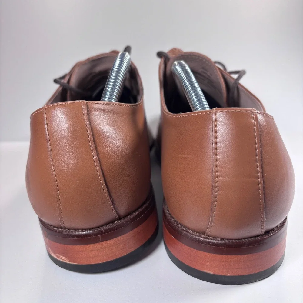 Banana Republic Men's Tan Leather Oxford Dress Shoes Lace-Up Size 10‎